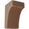 Ekena Millwork 3 1/2"W x 4"D x 6"H Clarksville Wood Vintage Decor Bracket, Weathered Brown BKTWD04X04X06CVBR - alternate 1